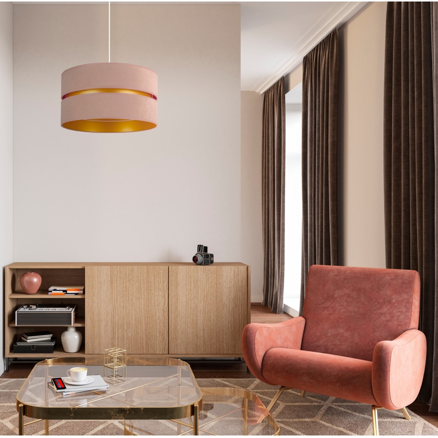 Duolla - Kattokruunu johdossa DUO 1xE27/15W/230V halkaisija 40 cm beige