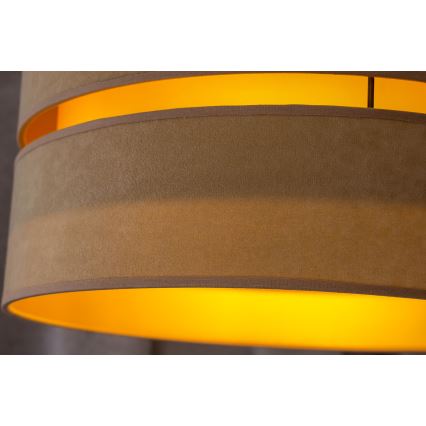 Duolla - Kattokruunu johdossa DUO 1xE27/15W/230V halkaisija 40 cm beige
