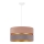 Duolla - Kattokruunu johdossa DUO 1xE27/15W/230V halkaisija 40 cm beige ja harmaa