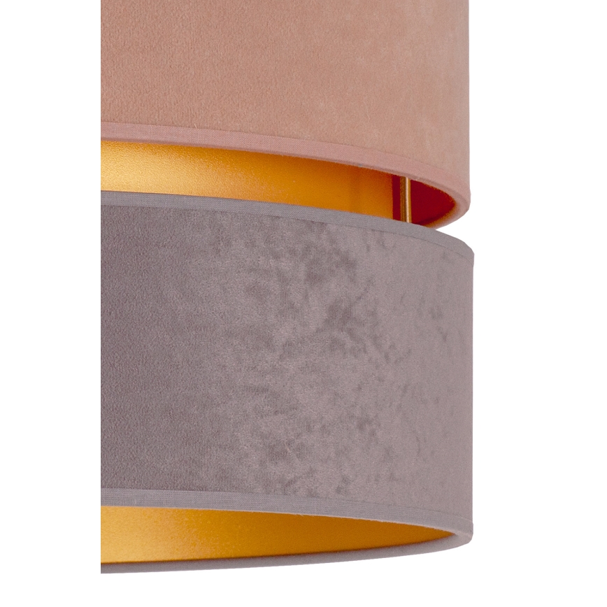 Duolla - Kattokruunu johdossa DUO 1xE27/15W/230V halkaisija 40 cm beige ja harmaa
