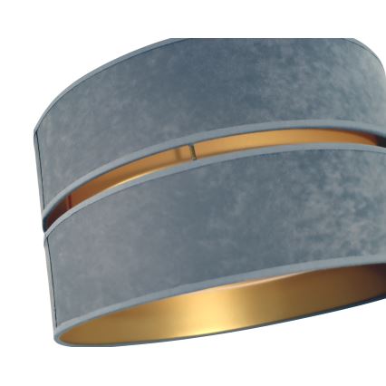 Duolla - Kattokruunu johdossa DUO 1xE27/15W/230V halkaisija 40 cm harmaa