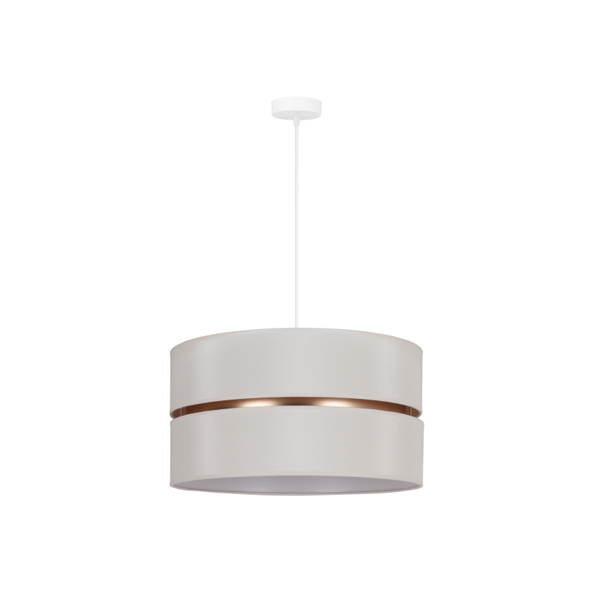Duolla - Kattokruunu johdossa DUO 1xE27/15W/230V halkaisija 40 cm kerma/kulta