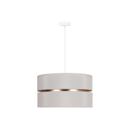 Duolla - Kattokruunu johdossa DUO 1xE27/15W/230V halkaisija 40 cm kerma/kulta