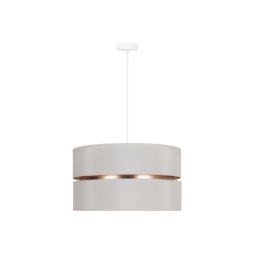 Duolla - Kattokruunu johdossa DUO 1xE27/15W/230V halkaisija 40 cm kerma/kulta