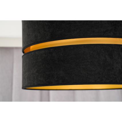 Duolla - Kattokruunu johdossa DUO 1xE27/15W/230V halkaisija 40 cm musta/kulta