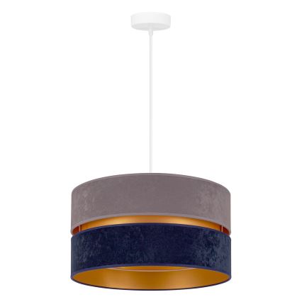 Duolla - Kattokruunu johdossa DUO 1xE27/15W/230V halkaisija 40 cm sininen