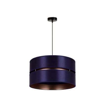 Duolla - Kattokruunu johdossa DUO 1xE27/15W/230V halkaisija 40 cm sininen/kulta