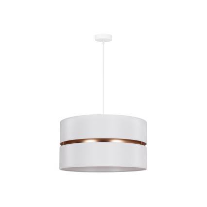 Duolla - Kattokruunu johdossa DUO 1xE27/15W/230V halkaisija 40 cm valkoinen/kulta
