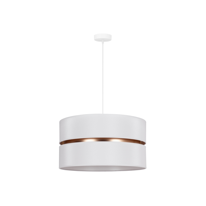 Duolla - Kattokruunu johdossa DUO 1xE27/15W/230V halkaisija 40 cm valkoinen/kulta