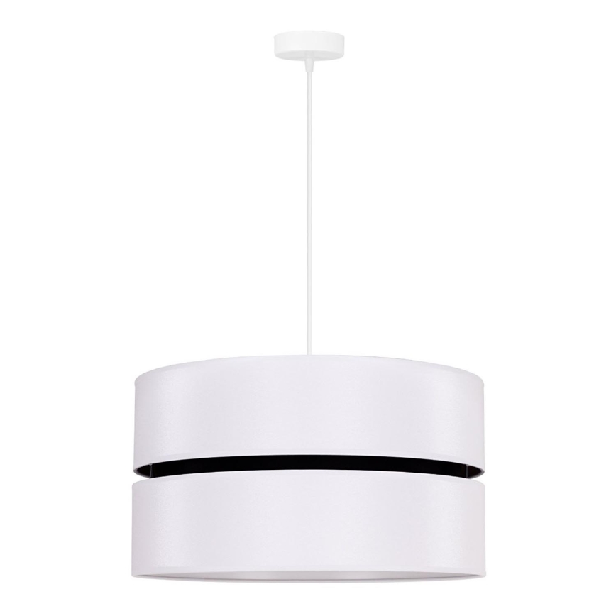 Duolla - Kattokruunu johdossa DUO 1xE27/15W/230V halkaisija 40 cm valkoinen/musta