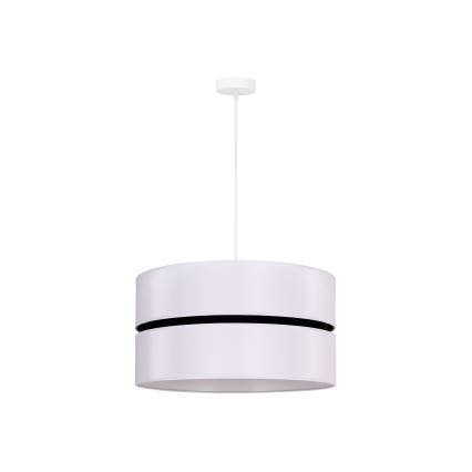 Duolla - Kattokruunu johdossa DUO 1xE27/15W/230V halkaisija 40 cm valkoinen/musta