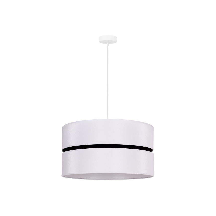Duolla - Kattokruunu johdossa DUO 1xE27/15W/230V halkaisija 40 cm valkoinen/musta