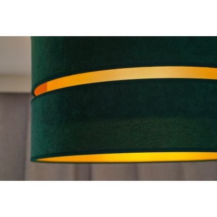 Duolla - Kattokruunu johdossa DUO 1xE27/15W/230V halkaisija 40 cm vihreä/kulta