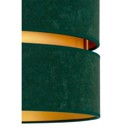 Duolla - Kattokruunu johdossa DUO 1xE27/15W/230V halkaisija 40 cm vihreä/kulta