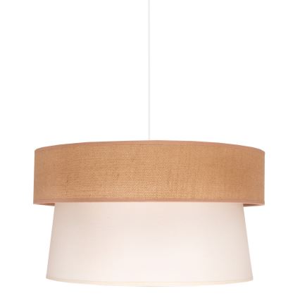 Duolla - Kattokruunu johdossa ETNIC 1xE27/40W/230V halkaisija 45 cm kerma/beige