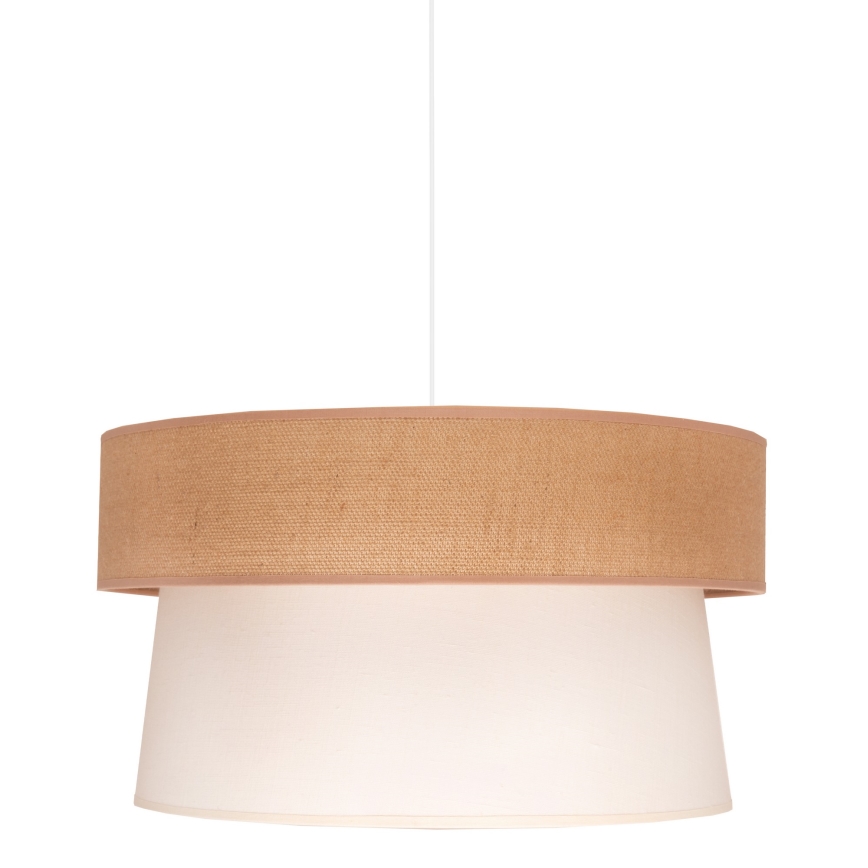 Duolla - Kattokruunu johdossa ETNIC 1xE27/40W/230V halkaisija 45 cm kerma/beige