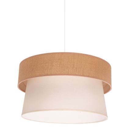 Duolla - Kattokruunu johdossa ETNIC 1xE27/40W/230V halkaisija 45 cm kerma/beige