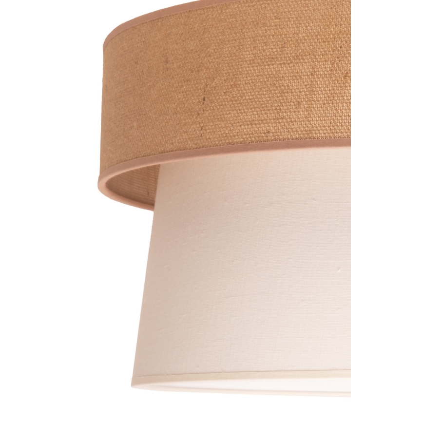 Duolla - Kattokruunu johdossa ETNIC 1xE27/40W/230V halkaisija 45 cm kerma/beige