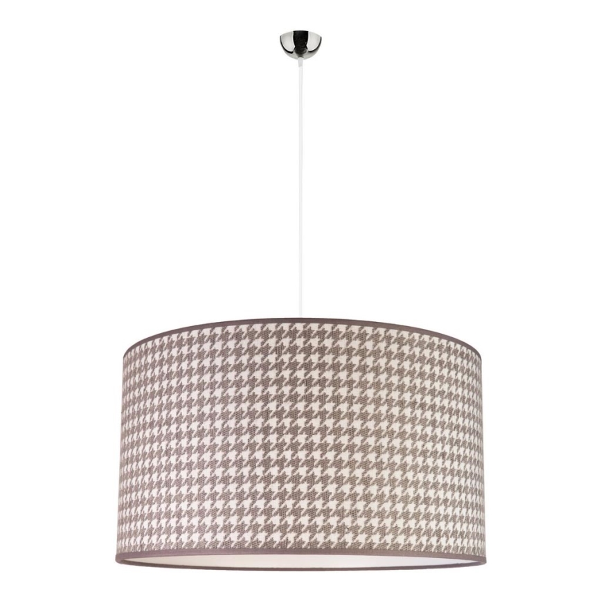 Duolla - Kattokruunu johdossa KENT 1xE27/40W/230V halkaisija 45 cm harmaa