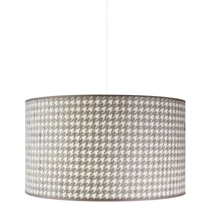 Duolla - Kattokruunu johdossa KENT 1xE27/40W/230V halkaisija 45 cm harmaa