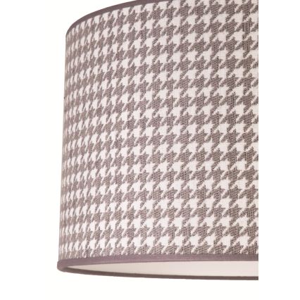 Duolla - Kattokruunu johdossa KENT 1xE27/40W/230V halkaisija 45 cm harmaa