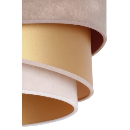 Duolla - Kattokruunu johdossa KOBO 1xE27/15W/230V halkaisija 45 cm beige/kulta/kerma