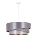 Duolla - Kattokruunu johdossa KOBO 1xE27/15W/230V halkaisija 45 cm hopea/kulta