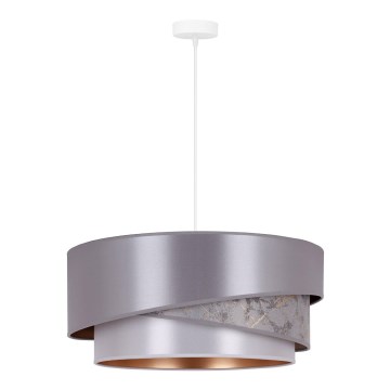 Duolla - Kattokruunu johdossa KOBO 1xE27/15W/230V halkaisija 45 cm hopea/kulta
