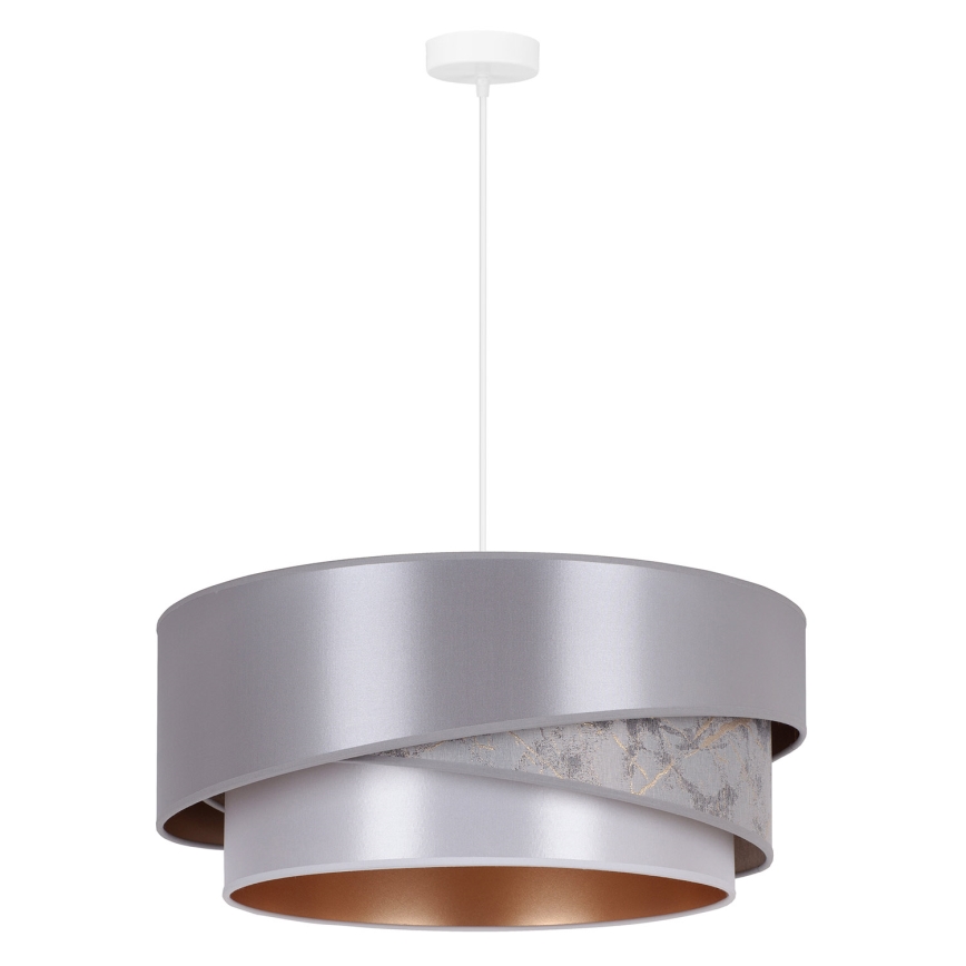 Duolla - Kattokruunu johdossa KOBO 1xE27/15W/230V halkaisija 45 cm hopea/kulta