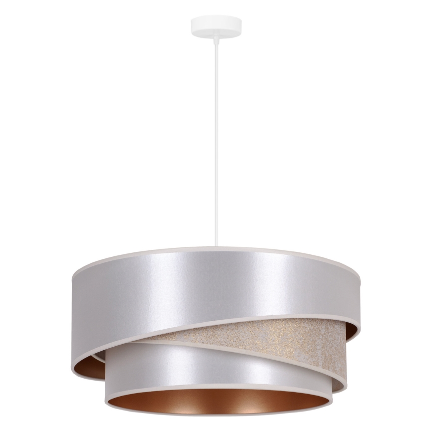 Duolla - Kattokruunu johdossa KOBO 1xE27/15W/230V halkaisija 45 cm hopea/kulta