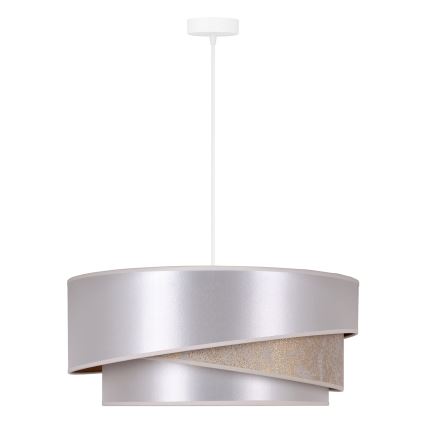 Duolla - Kattokruunu johdossa KOBO 1xE27/15W/230V halkaisija 45 cm hopea/kulta