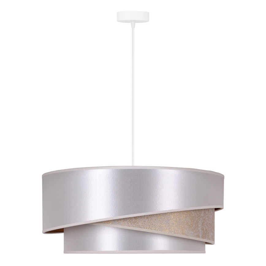 Duolla - Kattokruunu johdossa KOBO 1xE27/15W/230V halkaisija 45 cm hopea/kulta