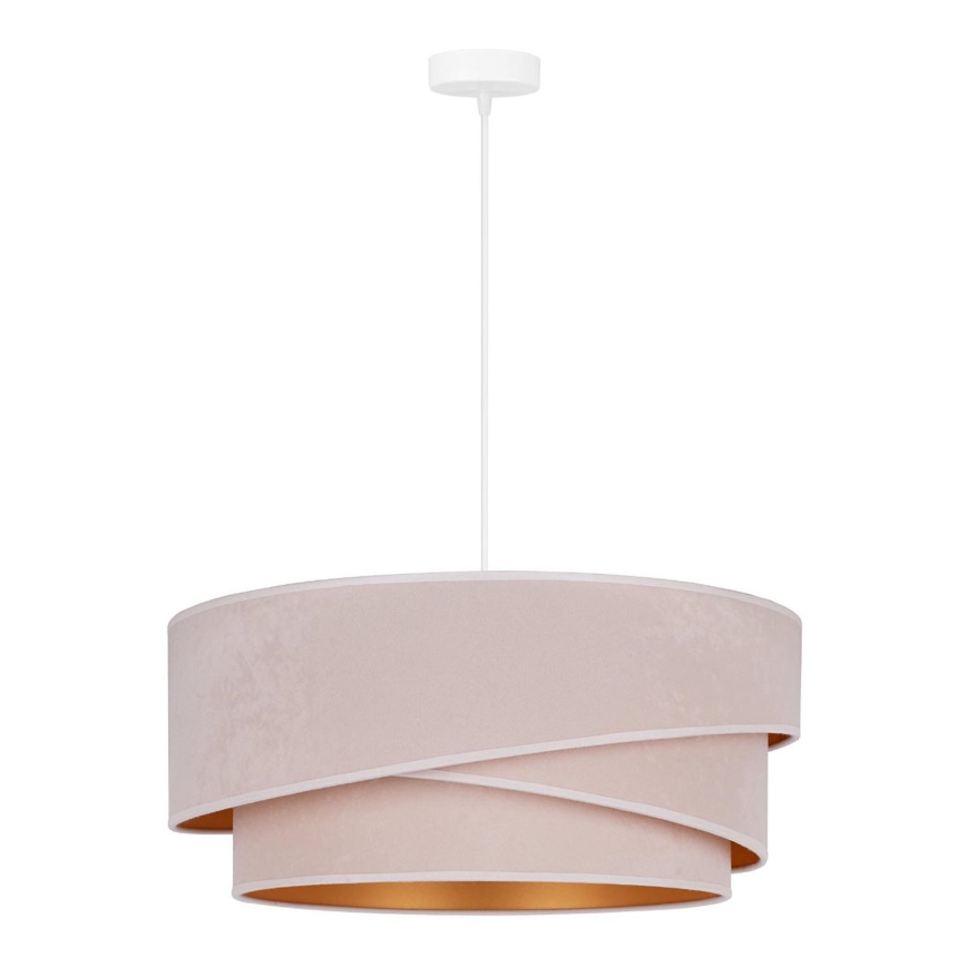 Duolla - Kattokruunu johdossa KOBO 1xE27/15W/230V halkaisija 45 cm kerma/kulta