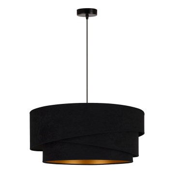 Duolla - Kattokruunu johdossa KOBO 1xE27/15W/230V halkaisija 45 cm musta/kulta