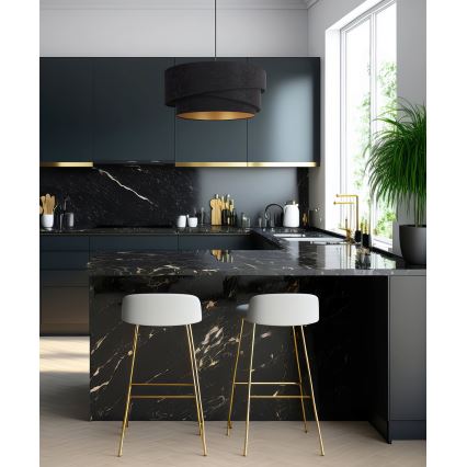 Duolla - Kattokruunu johdossa KOBO 1xE27/15W/230V halkaisija 45 cm musta/kulta
