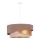 Duolla - Kattokruunu johdossa KOBO 1xE27/15W/230V halkaisija 45 cm ruskea/kulta/kerma