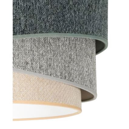 Duolla - Kattokruunu johdossa KOBO ECO RECYCLING 1xE27/15W/230V halkaisija 45 cm vihreä/harmaa/kerma