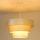 Duolla - Kattokruunu johdossa LUNETA 1xE27/40W/230V halkaisija 45 cm kerma