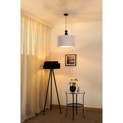 Duolla - Kattokruunu johdossa LYON 1xE27/15W/230V halkaisija 40 cm beige
