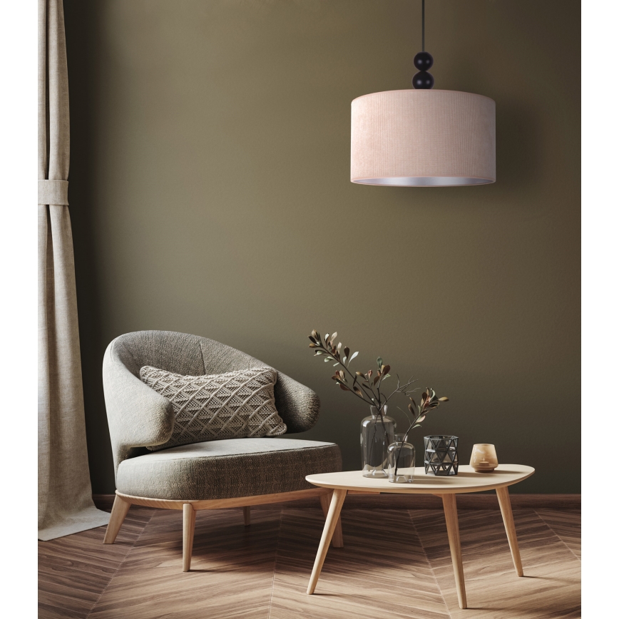 Duolla - Kattokruunu johdossa LYON 1xE27/15W/230V halkaisija 40 cm beige