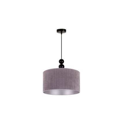 Duolla - Kattokruunu johdossa LYON 1xE27/15W/230V halkaisija 40 cm harmaa