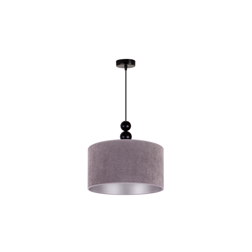 Duolla - Kattokruunu johdossa LYON 1xE27/15W/230V halkaisija 40 cm harmaa