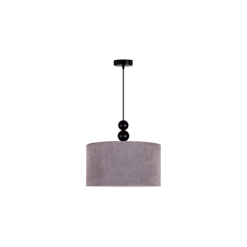 Duolla - Kattokruunu johdossa LYON 1xE27/15W/230V halkaisija 40 cm harmaa