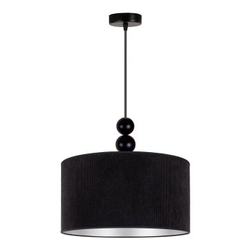 Duolla - Kattokruunu johdossa LYON 1xE27/15W/230V halkaisija 40 cm musta