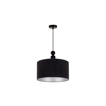 Duolla - Kattokruunu johdossa LYON 1xE27/15W/230V halkaisija 40 cm musta