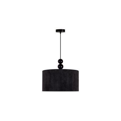 Duolla - Kattokruunu johdossa LYON 1xE27/15W/230V halkaisija 40 cm musta