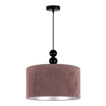 Duolla - Kattokruunu johdossa LYON 1xE27/15W/230V halkaisija 40 cm ruskea