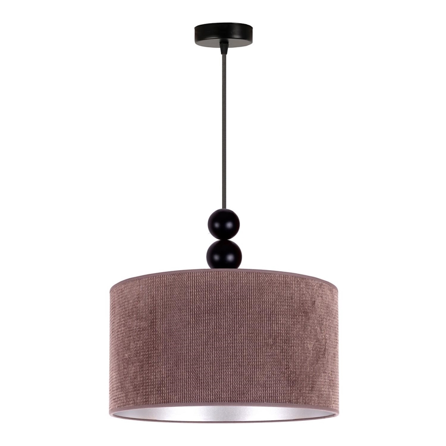 Duolla - Kattokruunu johdossa LYON 1xE27/15W/230V halkaisija 40 cm ruskea