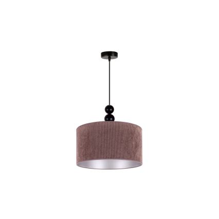Duolla - Kattokruunu johdossa LYON 1xE27/15W/230V halkaisija 40 cm ruskea