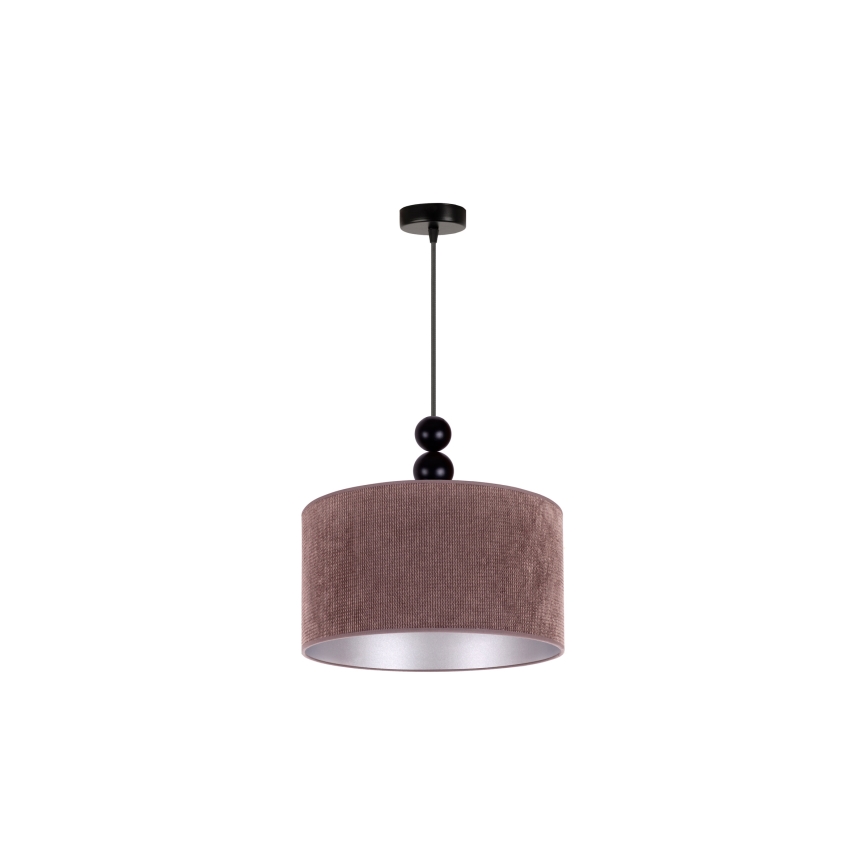 Duolla - Kattokruunu johdossa LYON 1xE27/15W/230V halkaisija 40 cm ruskea